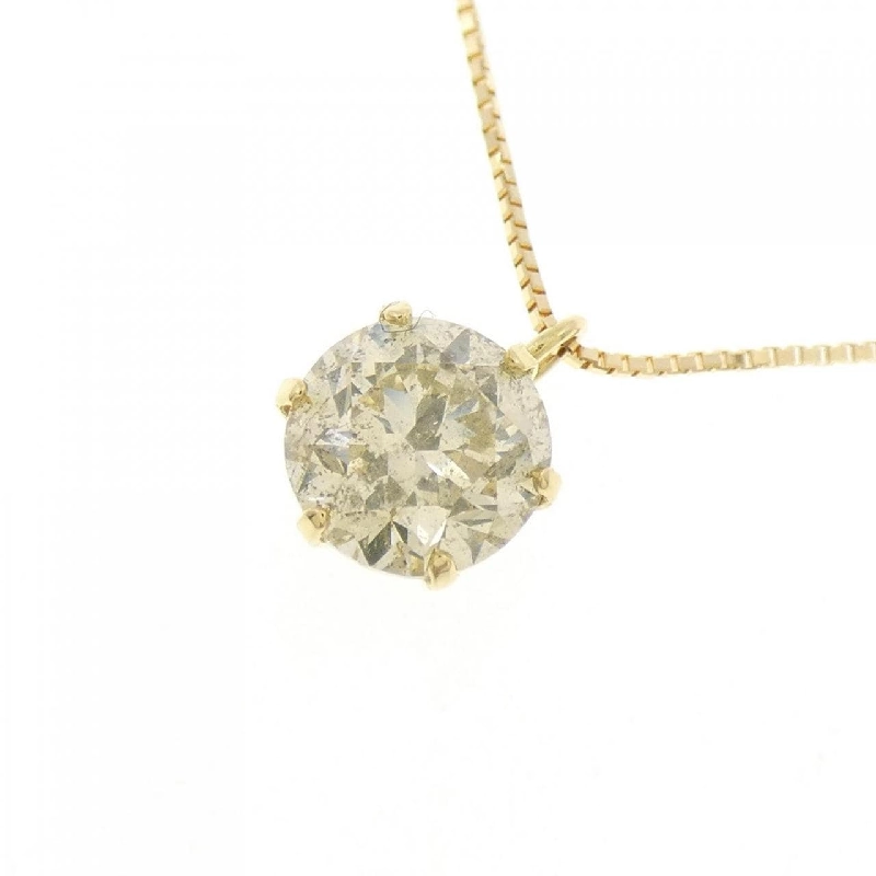 K18YG Solitaire Dây chuyền kim cương 1.078CT - Hàng hiệu Chính hãng 858258