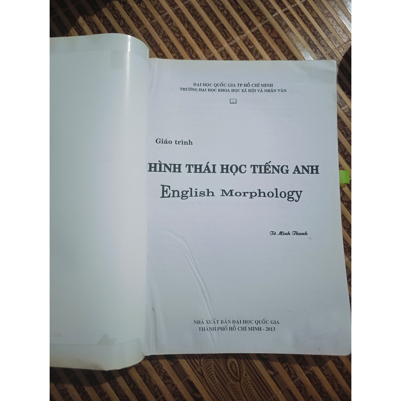 Giáo trình Hình thái học Tiếng Anh 195140