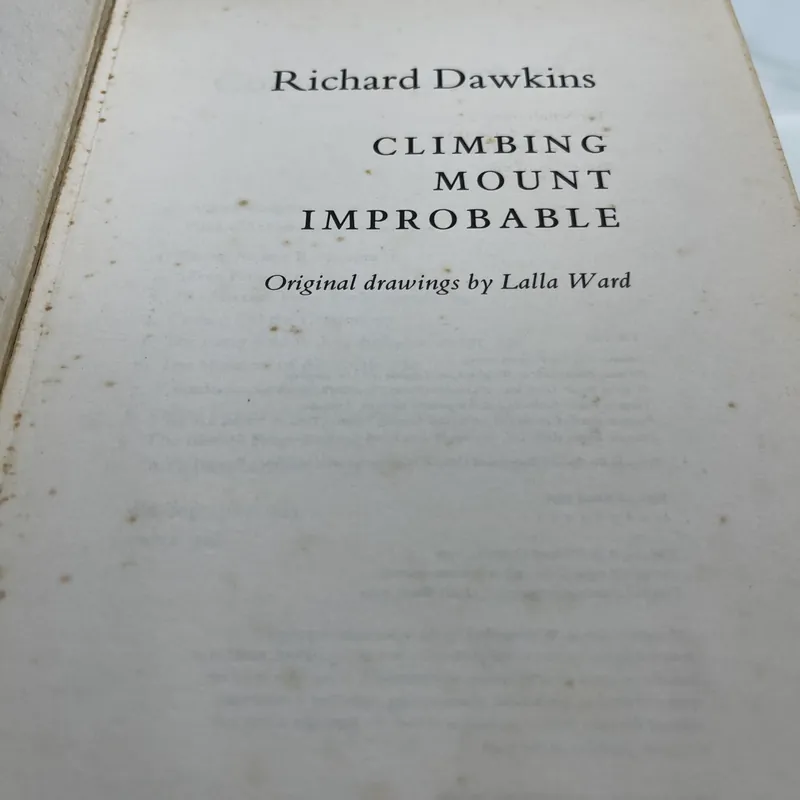 Climbing mount improbable Richard Dawkins 562127
