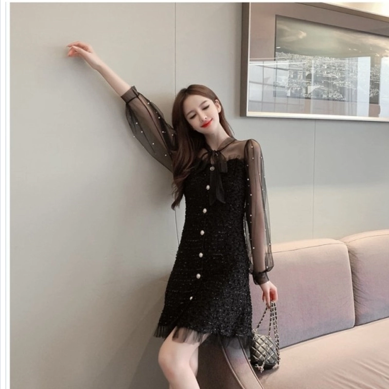 Đầm xuông đen 509643