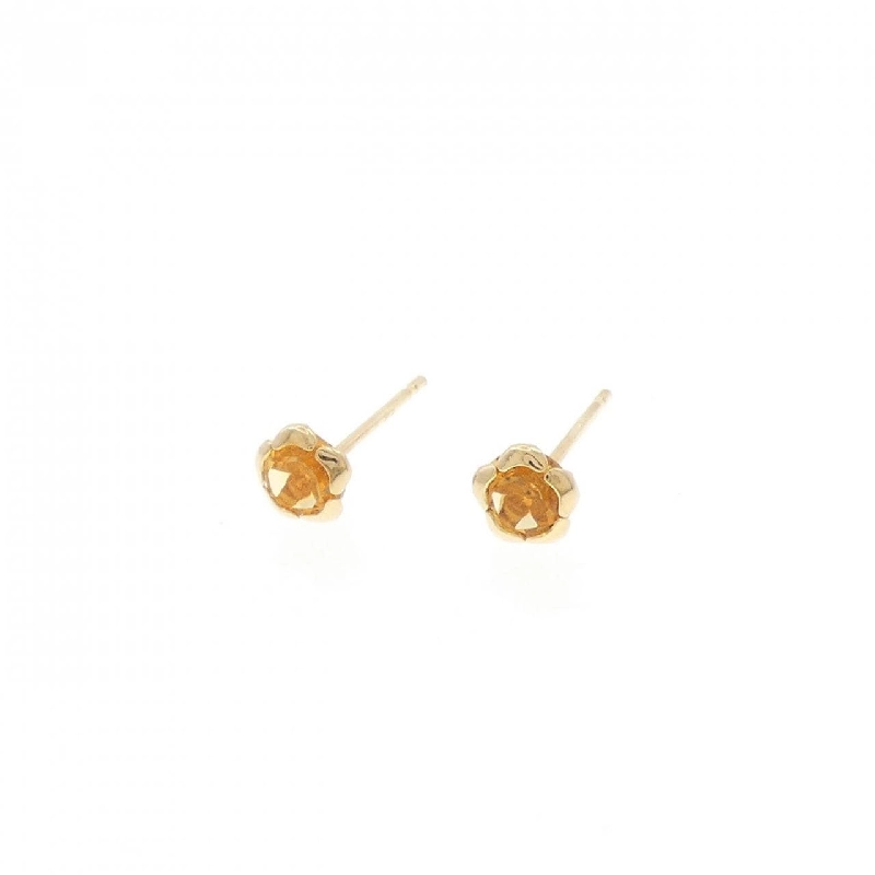 K18YG Citrine Earrings - Hàng hiệu Authentic 873691