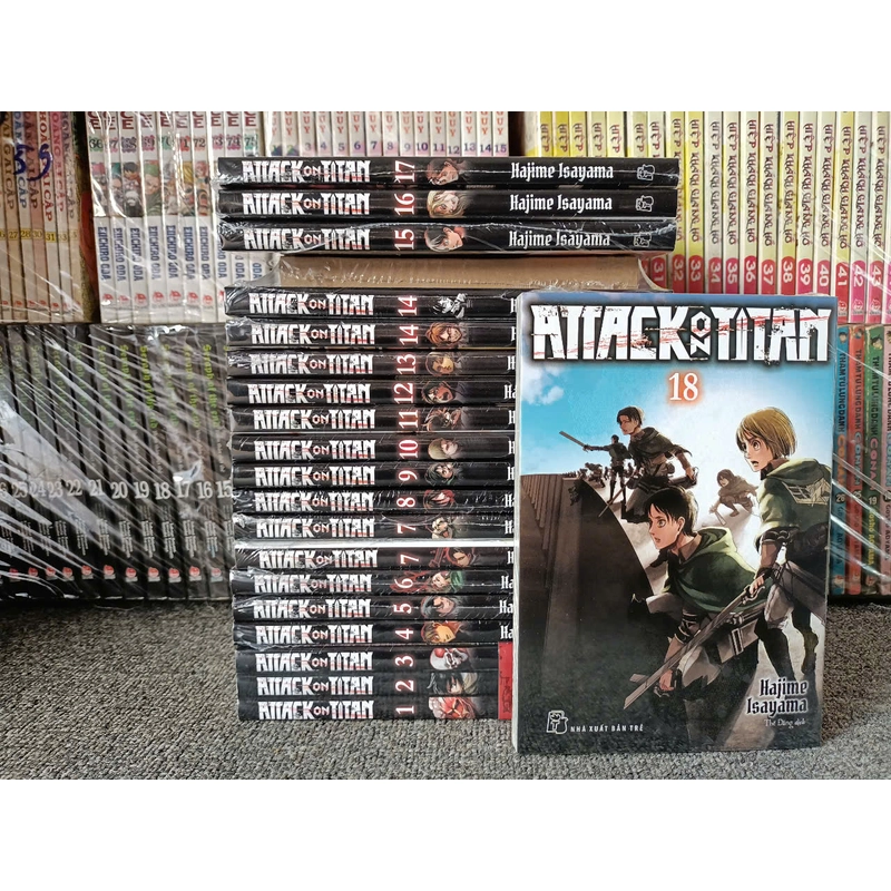 Truyện tranh - Truyện Attack On Titan - Trọn Bộ 18 Tập + Tập 7, 14 ĐB Kèm Quà 272923