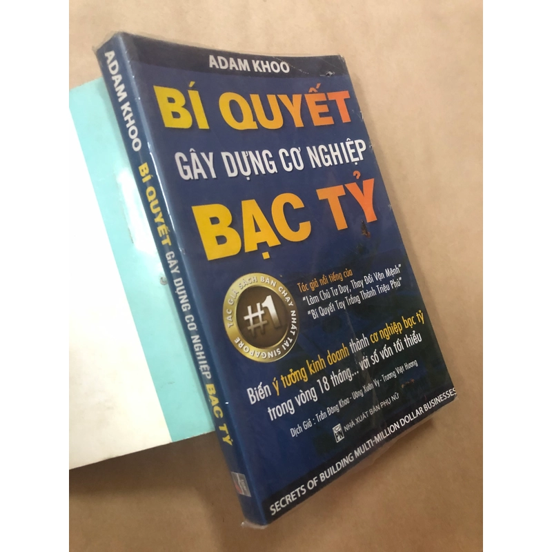 Sách Bí quyết gây dựng cơ nghiệp bạc tỷ - Adam Khoo 306268