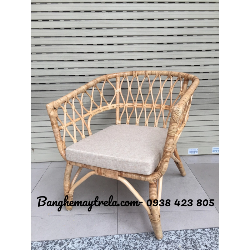 Ghế sofa đơn mây vuông 493231