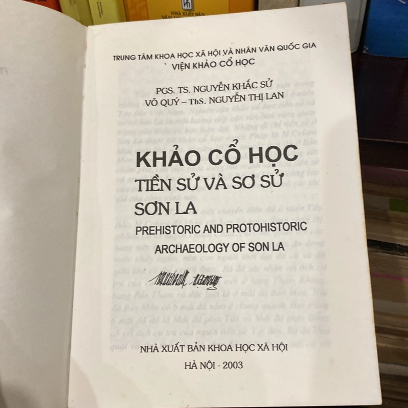 KHẢO CỔ HỌC TIỀN SỬ VÀ SƠ SỞ SƠN LA (XB 2003) 543656