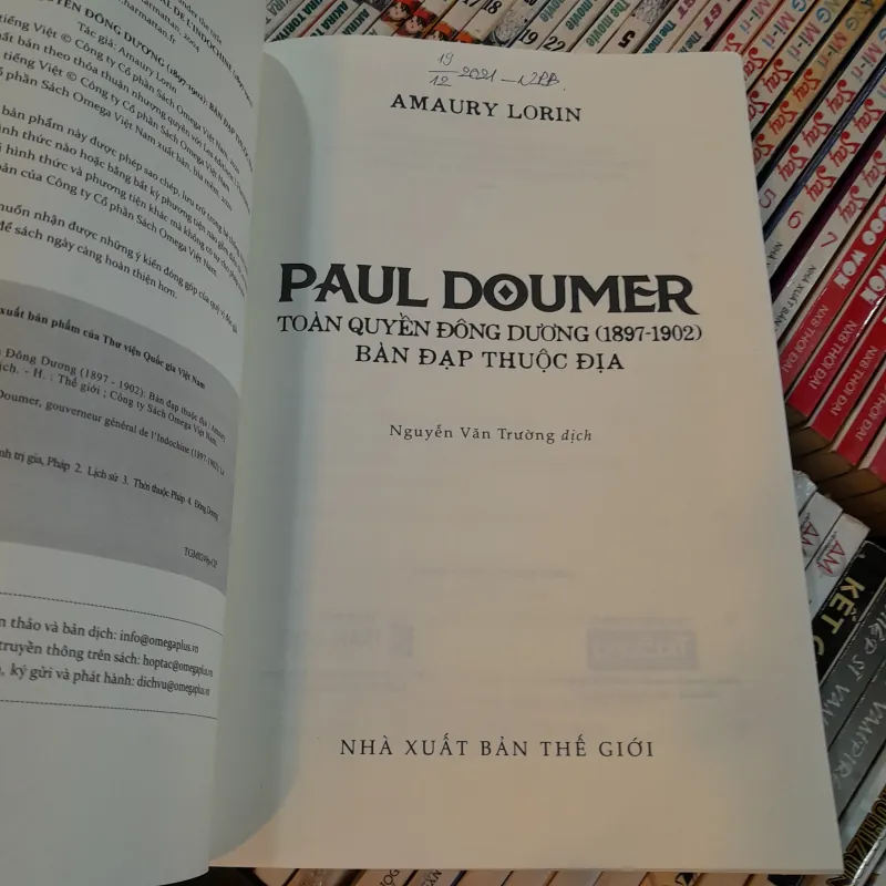 PAUL DOUMER TOÀN QUYỀN ĐÔNG DƯƠNG ( 1897 - 1902) BÀN ĐẠP THUỘC ĐỊA - AMAURY LORIN 999822