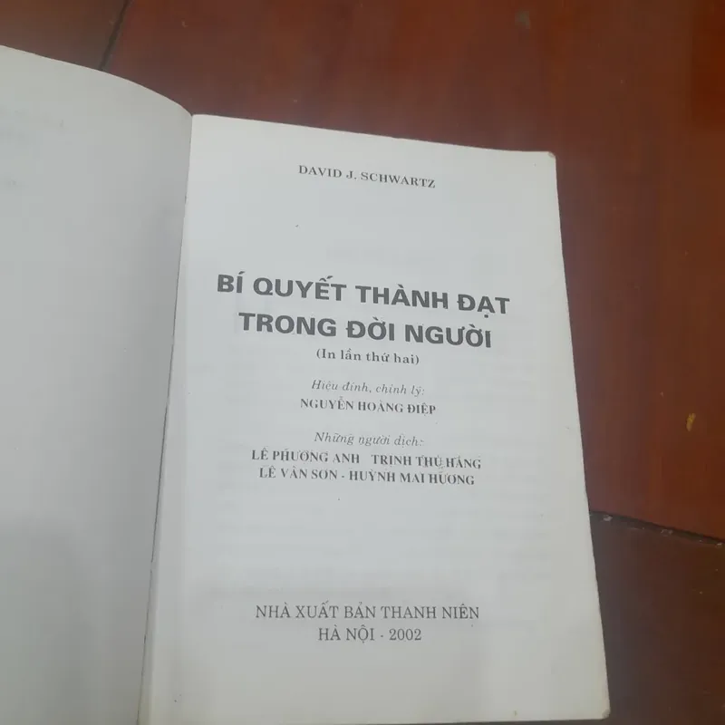 David J. Schwartz - BÍ QUYẾT THÀNH ĐẠT trong đời người 595619