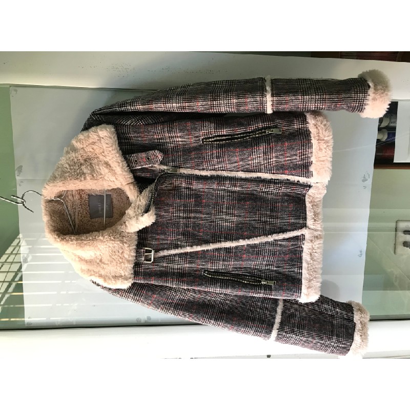 Áo da lộn lót lông thỏ siêu mịn Made in Korea 5694