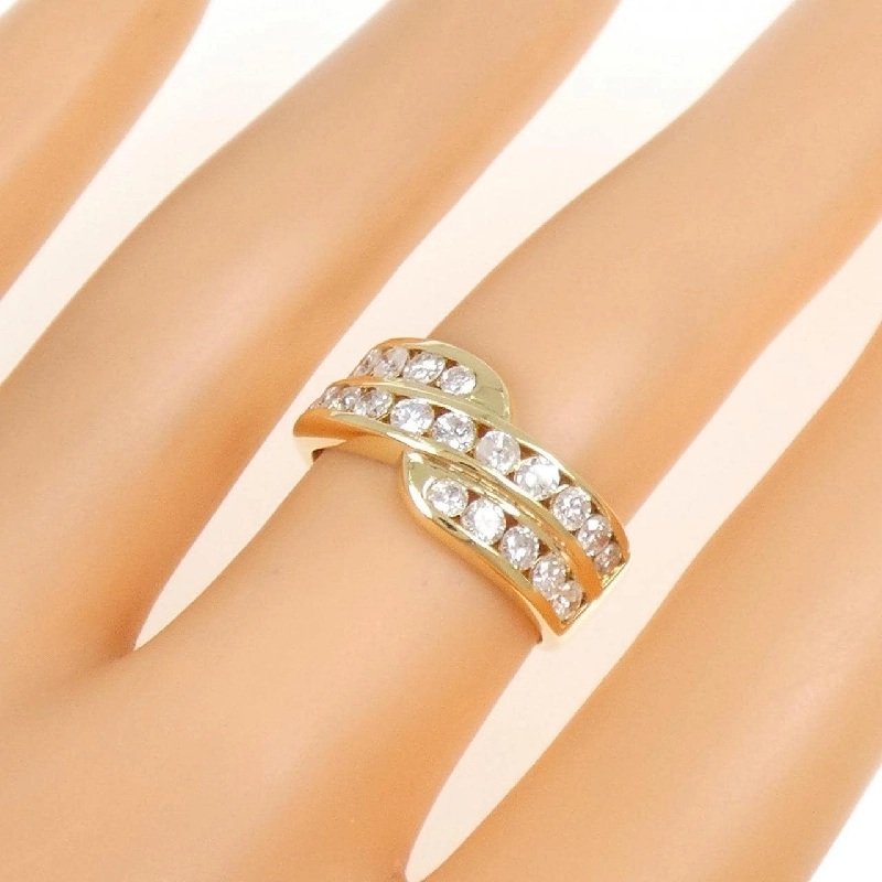 Nhẫn kim cương K18YG 1.05CT 666021