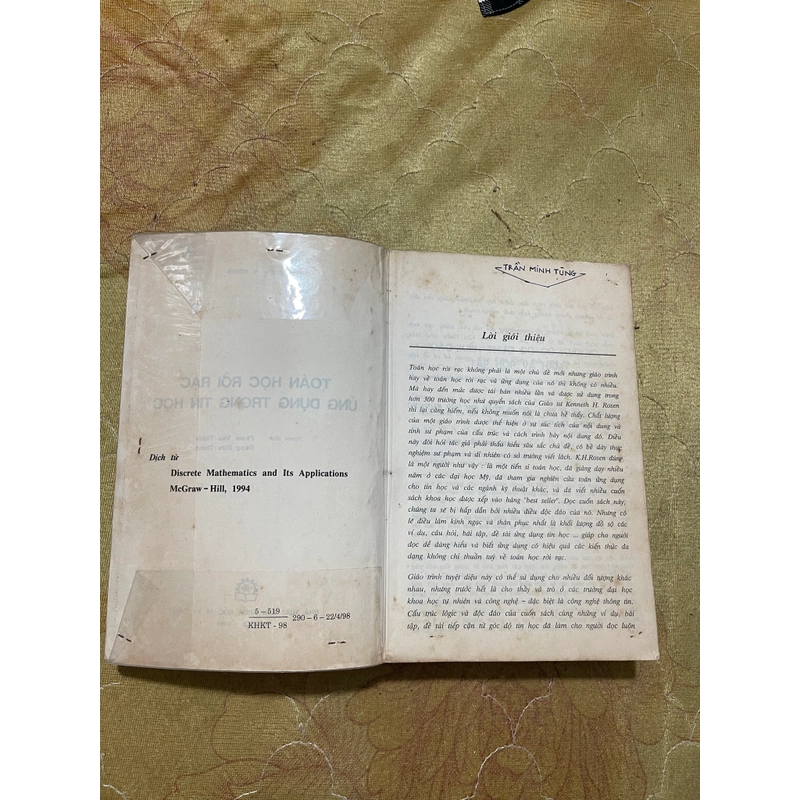 TOÁN HỌC RỜI RẠC ỨNG DỤNG TRONG TIN HỌC- KENNETH ROSEN 543645
