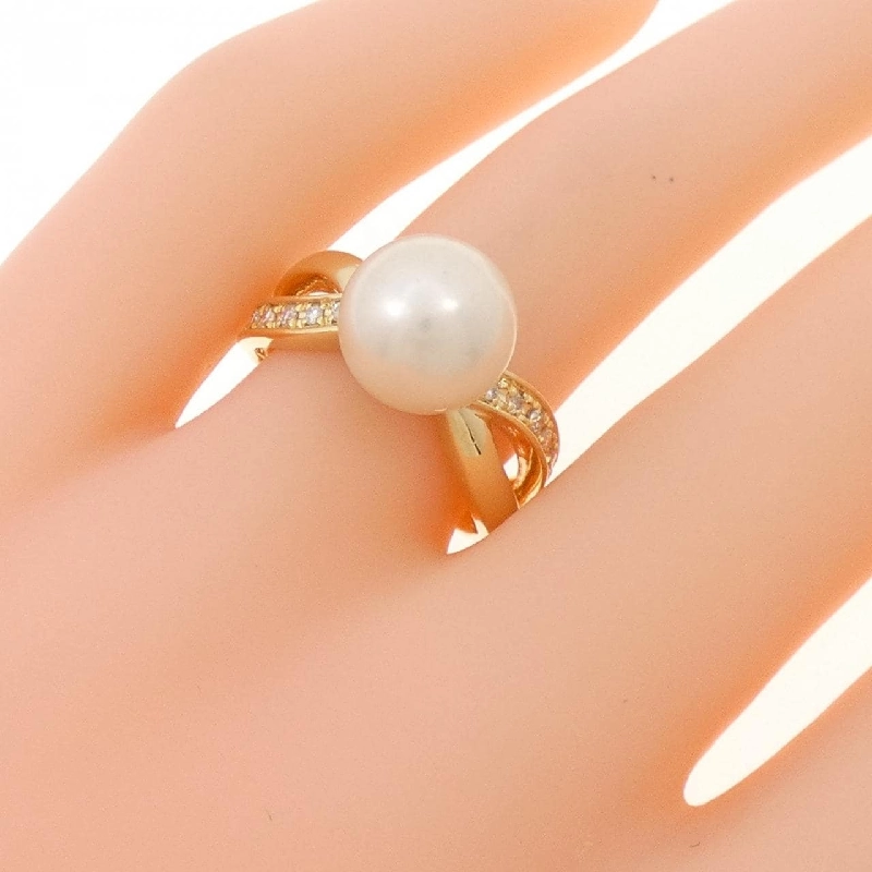 Nhẫn ngọc trai Akoya K18YG 9.4mm 669578