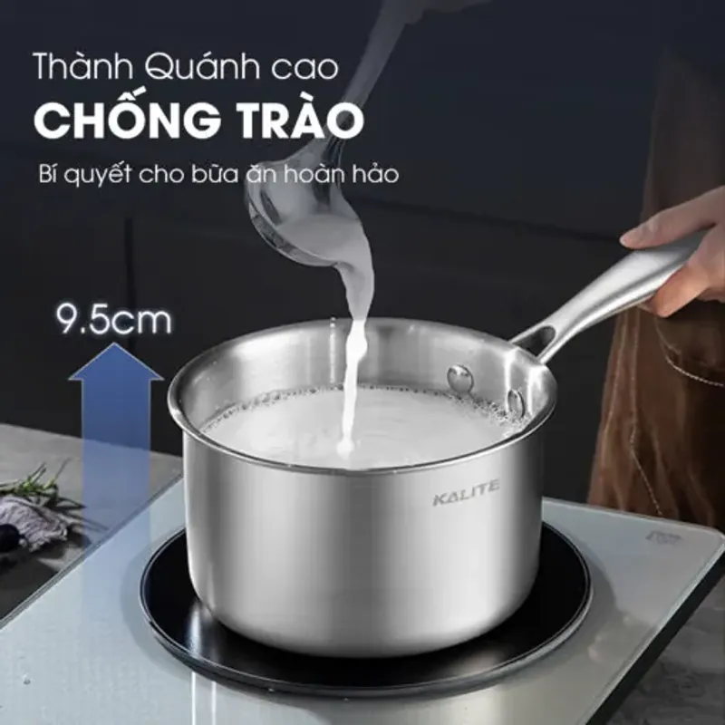 Quánh Inox Kalite KSP1601 – 3 Lớp Cao Cấp, Truyền Nhiệt Nhanh - Mới 100% 589160
