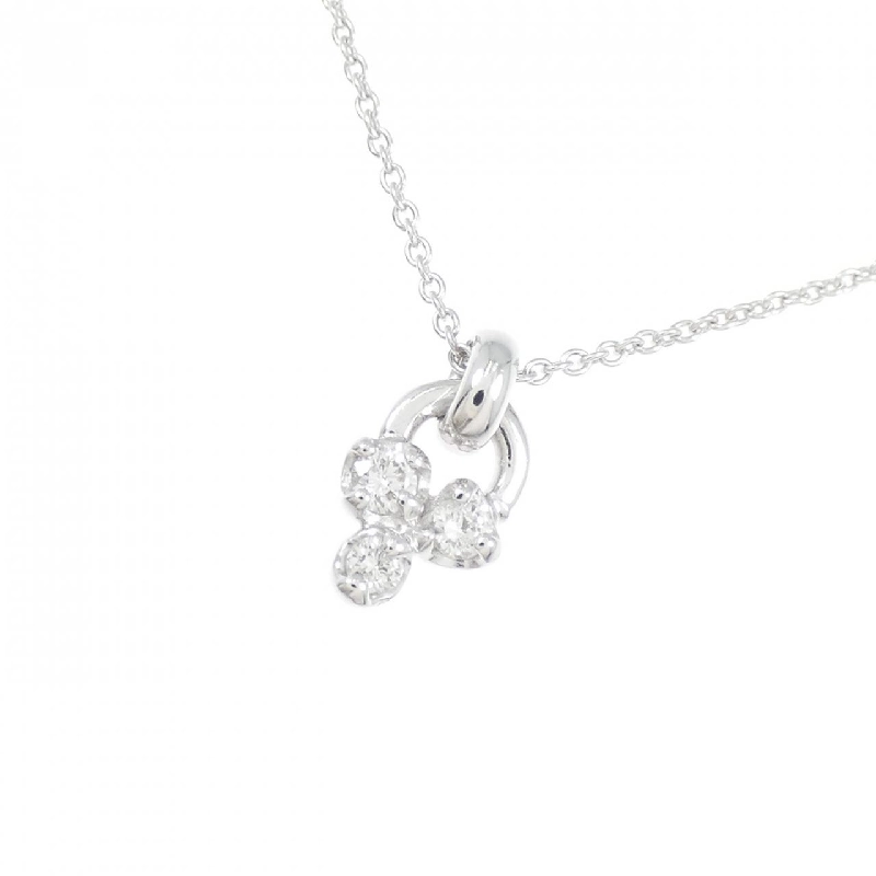 Dây chuyền kim cương K18WG 0.07CT - Hàng hiệu chính hãng 860884