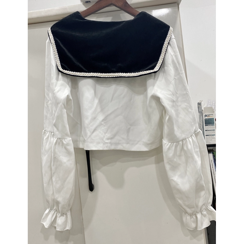 Áo sơmi croptop thủy thủ 549066