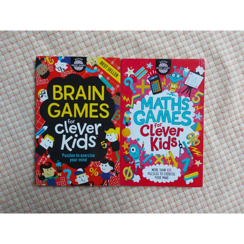 COMBO 2 CUỐN - BRAIN GAMES FOR CLEVER KIDS
& MATHS GAMES FOR CLEVER KIDS 974957