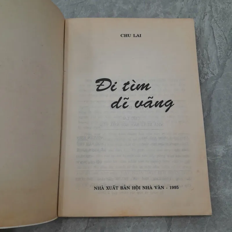 ĐI TÌM DĨ VÃNG - CHU LAI 1009553