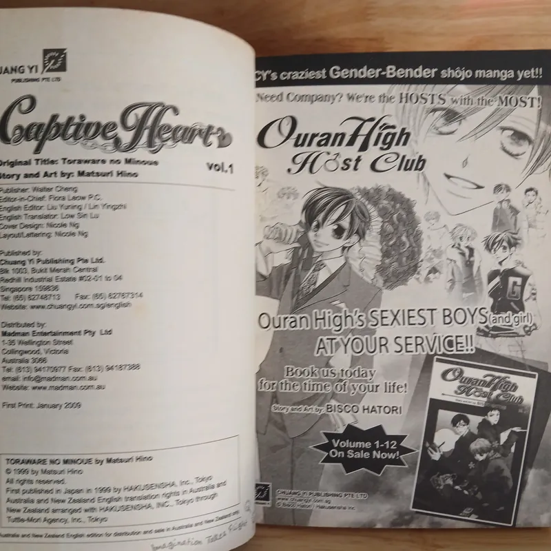 Truyện Tranh Captive Hearts (Bộ 5 Tập/Bản Tiếng Anh) - Matsuri Hino 713249