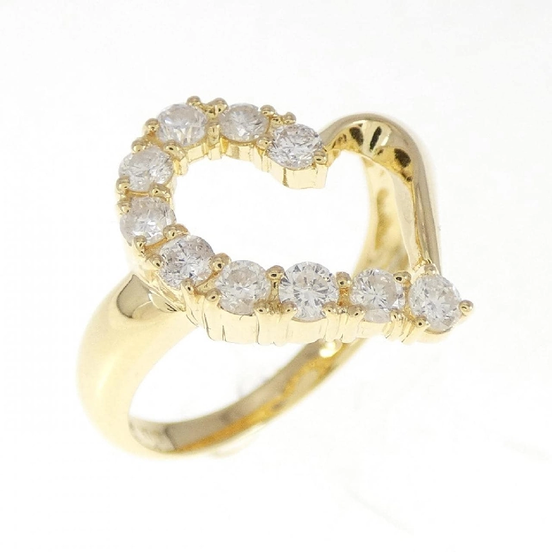 Nhẫn kim cương hình trái tim K18YG 0.50CT 672216