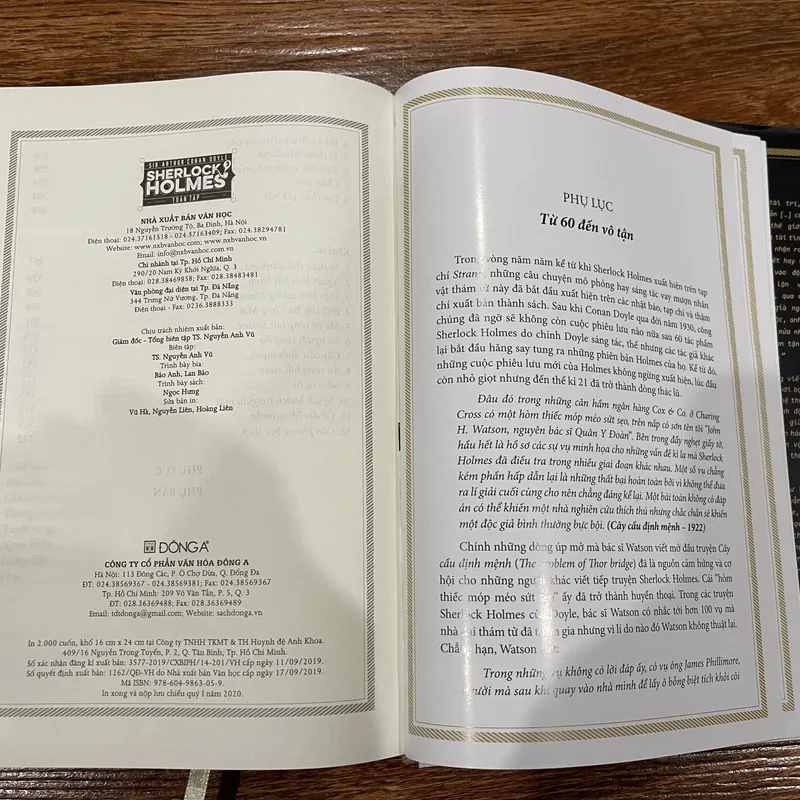 SHERLOCK HOLMES trọn bộ 3 tập  704003