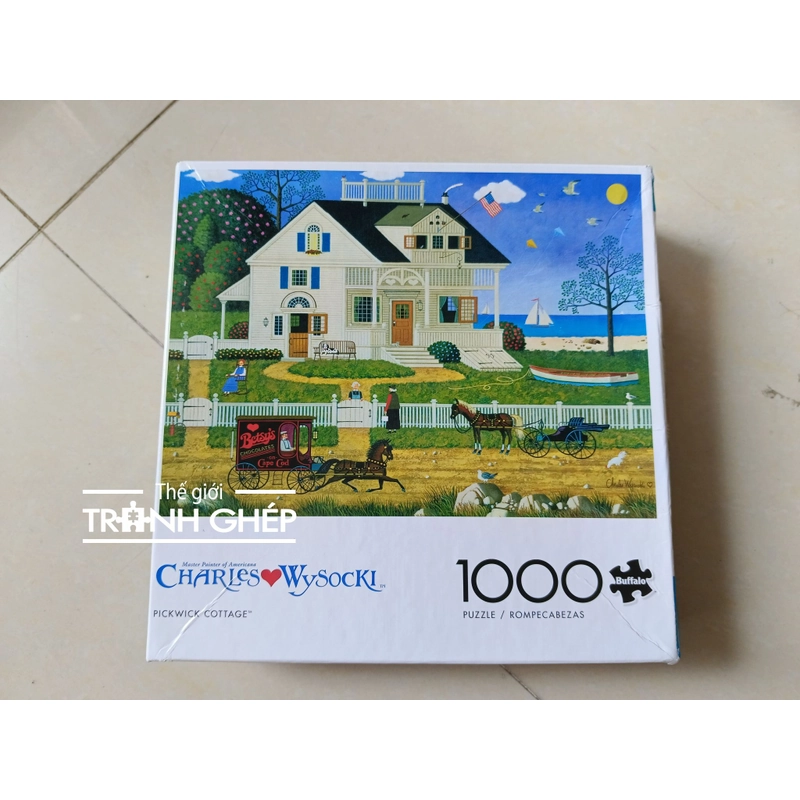 Tranh ghép hình 1000 mảnh hãng Buffalo (Mỹ) Pickwick Cottage 370499