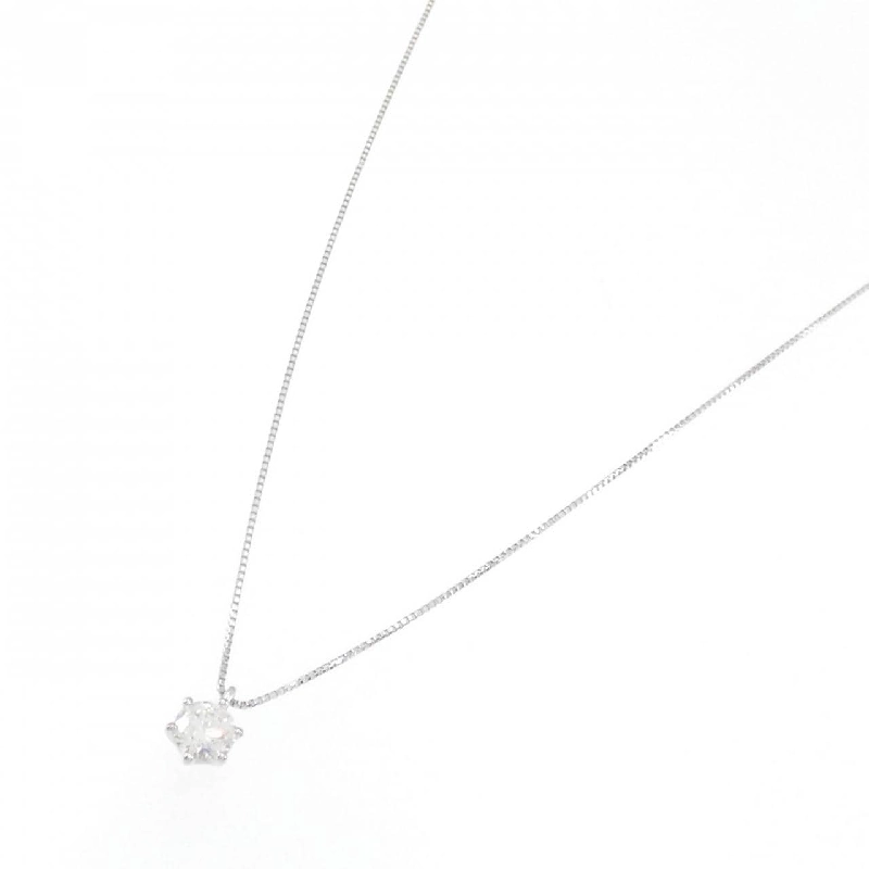 K18WG Solitaire Dây chuyền kim cương 0.327CT - Hàng hiệu Chính hãng 860918