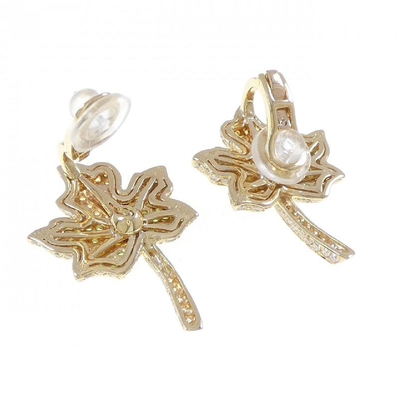 K18YG Đá màu Bông tai - Hàng hiệu Chính hãng 877681