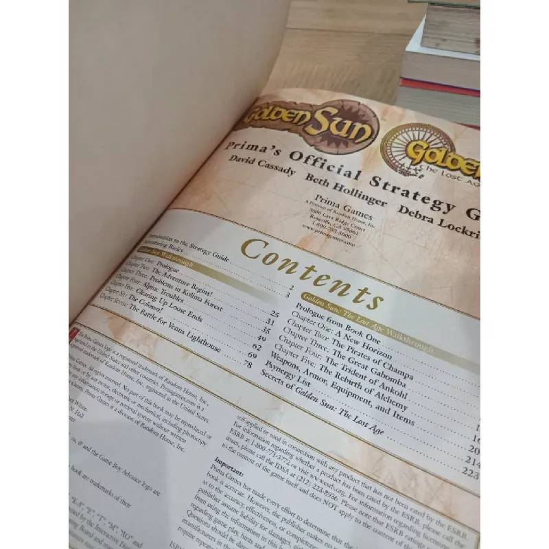 Prima's official strategy guide Golden Sun: The lost age 682068