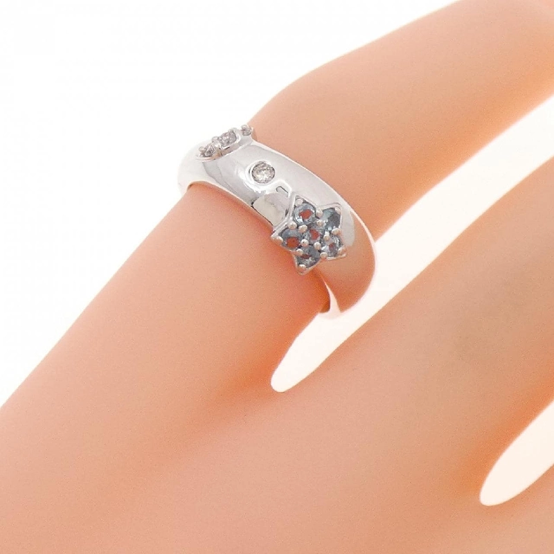 K18WG Sao × Mặt trăng Nhẫn hồng ngọc - Hàng hiệu Authentic 853371