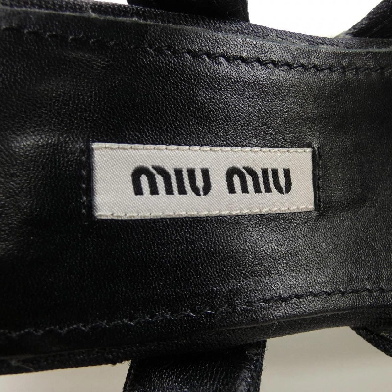 Giày sandal nền cao MIU MIU 5X996C 656241