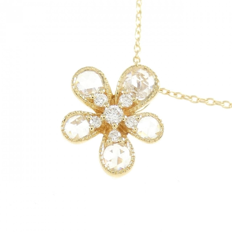 K18YG Hoa Kim Cương Dây Chuyền 0.30CT - Hàng hiệu Chính hãng 862457