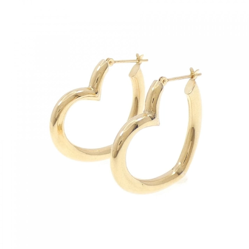 K18YG Bông tai hình trái tim - Hàng hiệu Chính hãng 875275