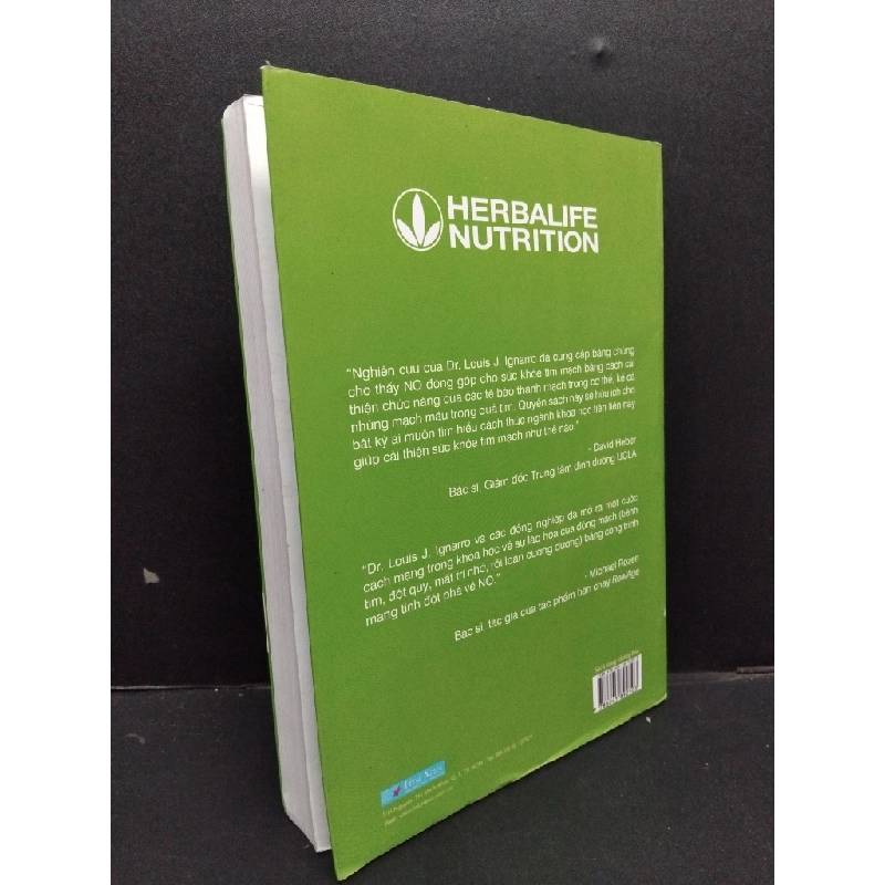 No more heart disease - Không còn bệnh tim Dr. Louis J. Ignarro mới 80% ố bẩn nhẹ 2019 HCM.ASB0609 272144