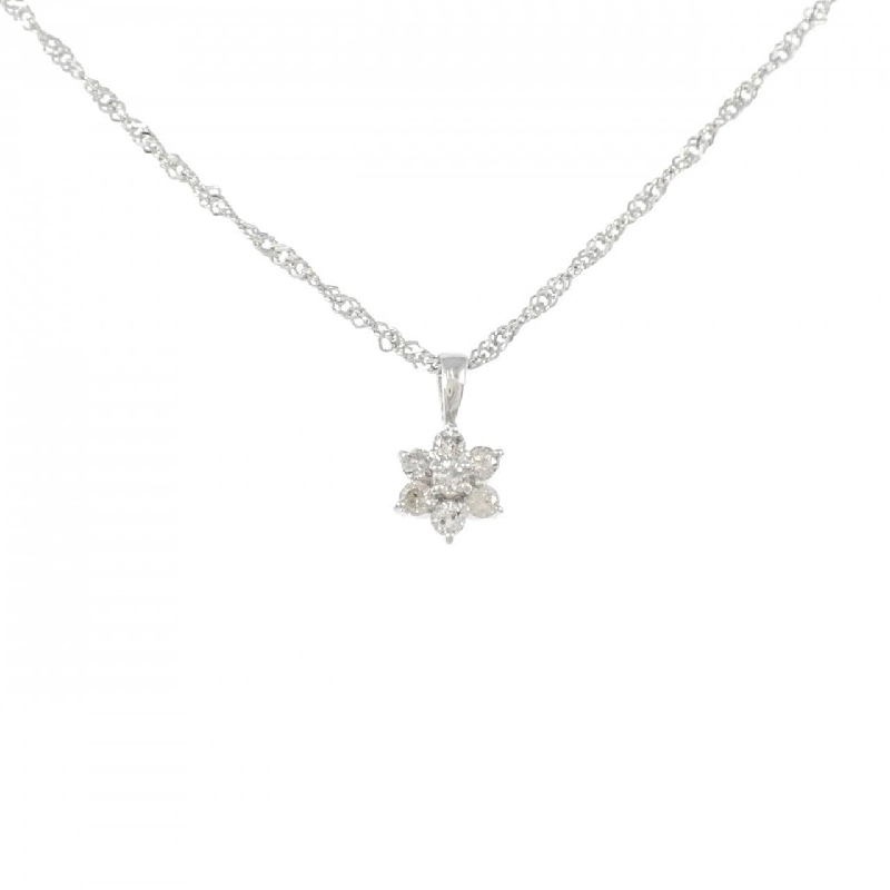 Dây chuyền kim cương hoa PT900/PT850 0.15CT - Hàng hiệu Chính hãng 859133