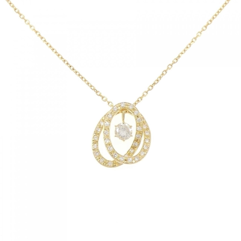 K18YG 2WAY Dây chuyền kim cương 0.56CT - Hàng hiệu Chính hãng 859534