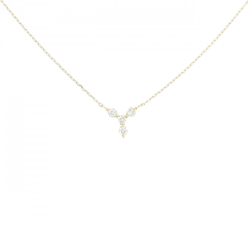 K18YG Dây chuyền kim cương 0.10CT - Hàng hiệu Chính hãng 861781