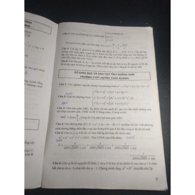 Tuyển tập đề thi Olympic 30 tháng 04 lần thứ XVI 2010 toán học năm 2010 mới 70% ố có viết HCM.TN0612 348129