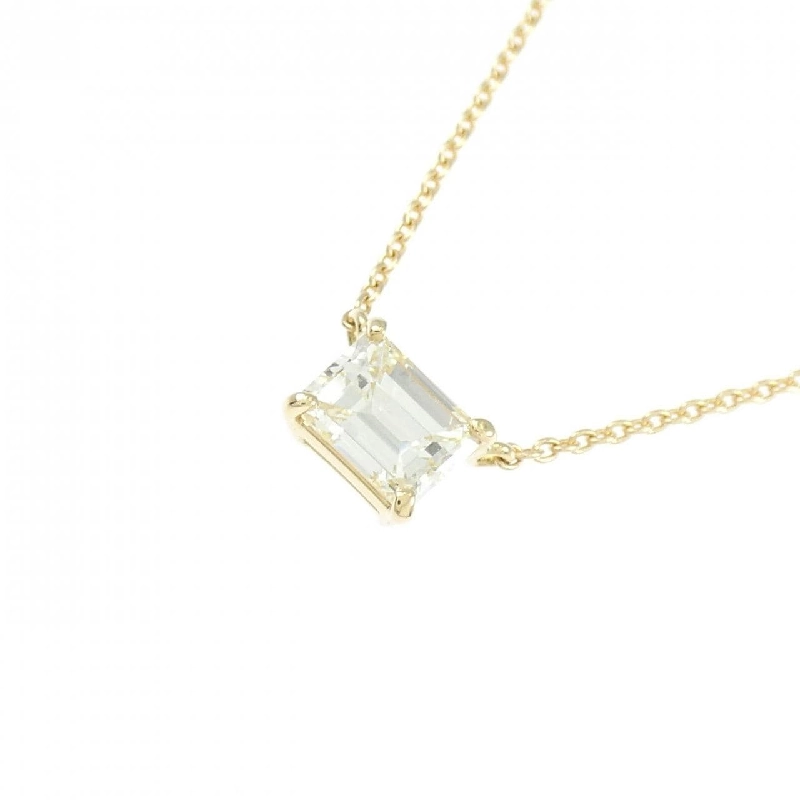 Dây chuyền kim cương K18YG 0.504CT VLY VS2 cắt hình Emerald - Hàng hiệu Chính hãng 874434