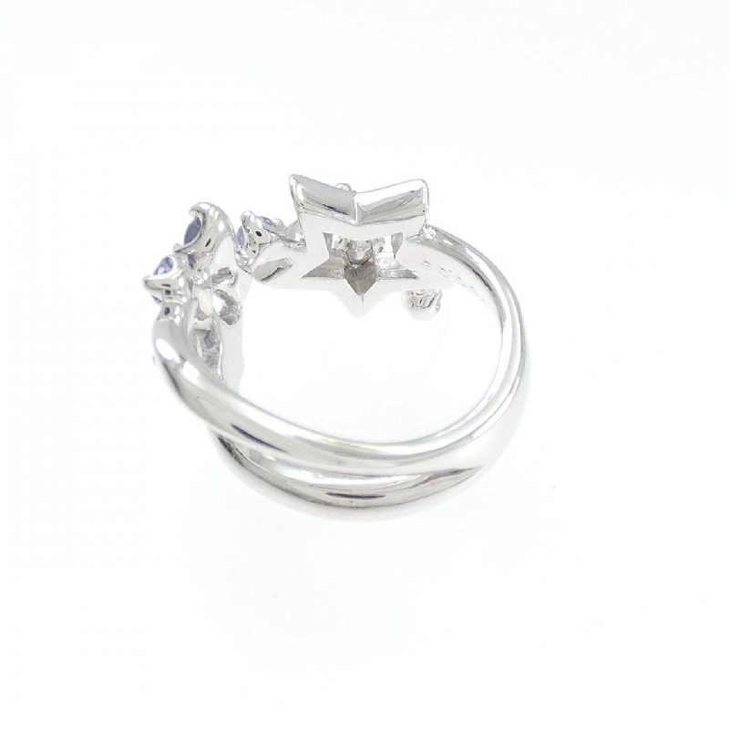 Nhẫn ngón tay hồng sapphire K18WG 0.24CT 668419