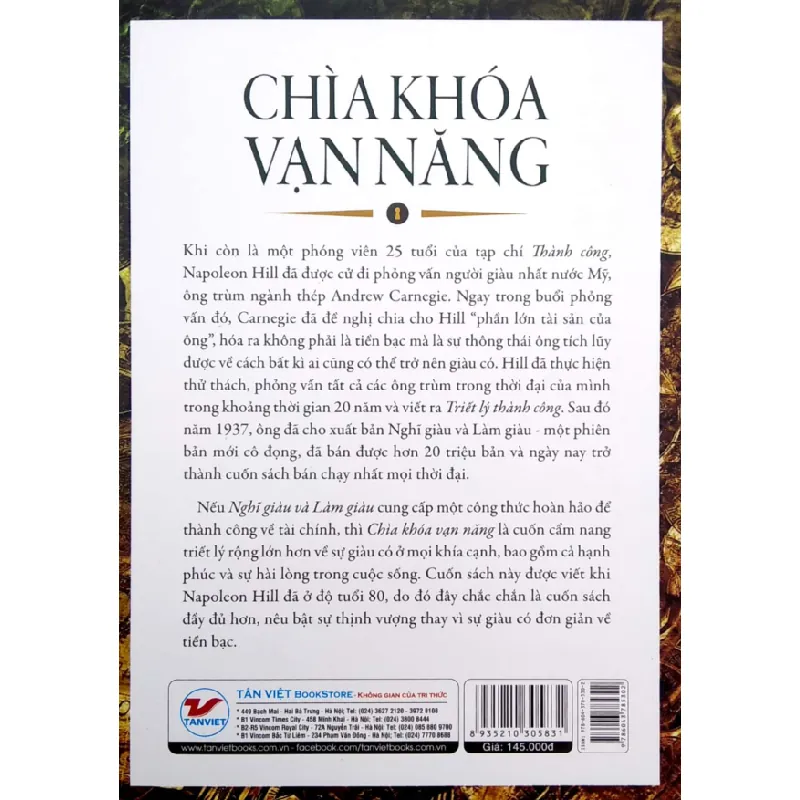 Chìa Khóa Vạn Năng - Mở Khóa Bí Mật Trong Thành Công Của Napoleon Hill - Napoleon Hill 296029