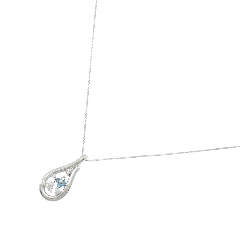 K18WG Hoa Hồng Kim Cương Dây Chuyền 0.08CT - Hàng hiệu Chính hãng 859720