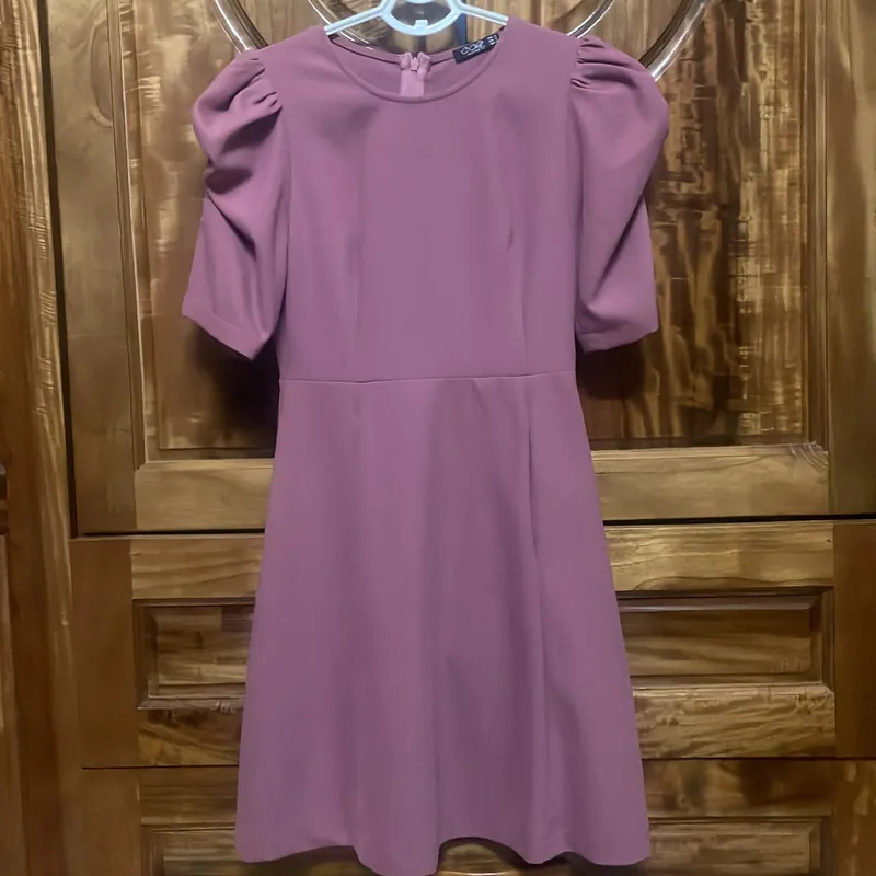 Váy liền thân CChat màu hồng tím ,sz S, mặc 3 lần 727041