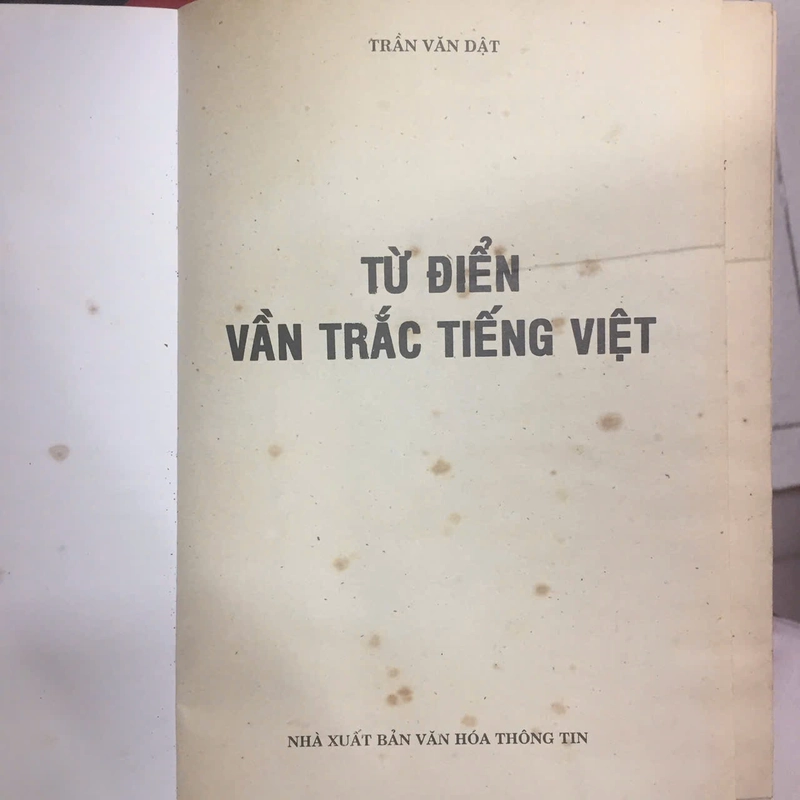 TỪ ĐIỂN VẦN TRẮC TIẾNG VIỆT & TỪ ĐIỂN VẦN BẰNG TIẾNG VIỆT 493368