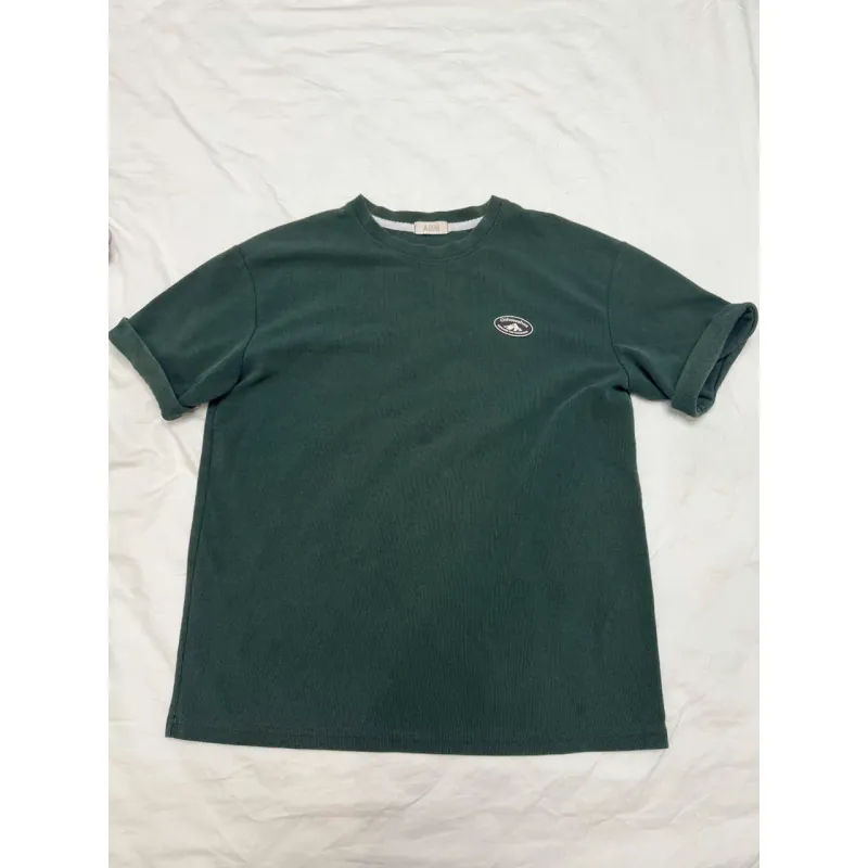 Áo phông nữ xanh lá đậm Size L màu xanh dark green chất liệu cotton pha 595639