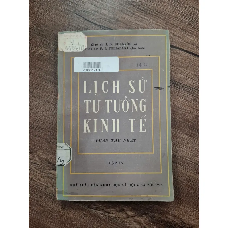 Lịch sử tư tưởng kinh tế - Tập IV (Phần thứ nhất) 715002