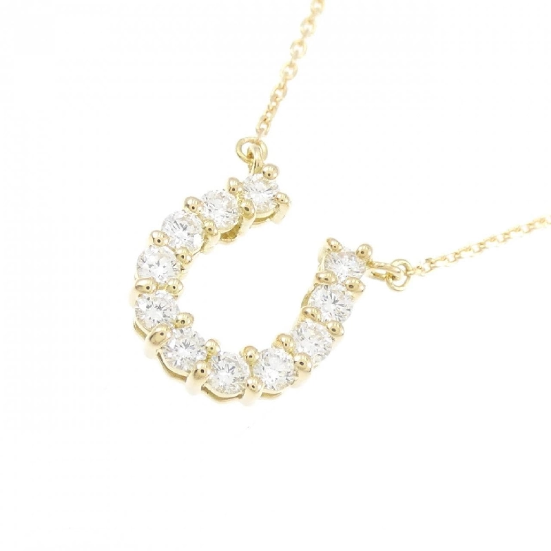 Dây chuyền kim cương hình móng ngựa K18YG 0.302CT - Hàng hiệu Authentic 859101