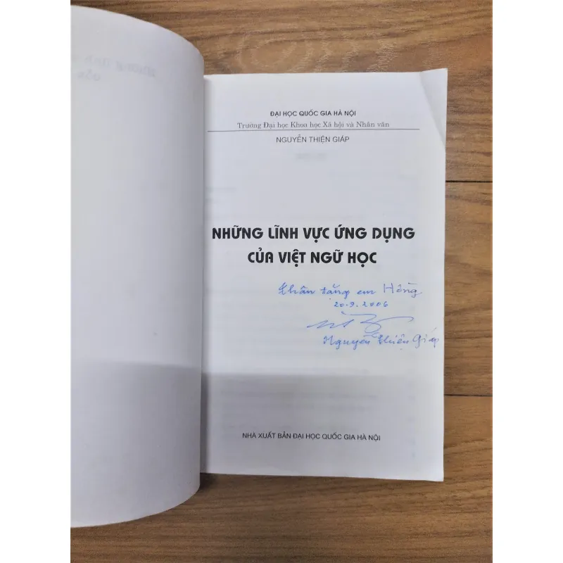 Sách: Những lĩnh vực ứng dụng của Việt Ngữ Học - TG: Nguyễn Thiện Giáp 726339