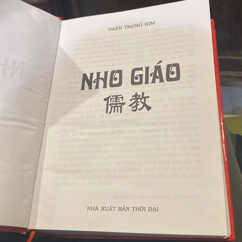 NHO GIÁO, TRẦN TRỌNG KIM, BẢN BÌA CỨNG (XB 2012) 499808