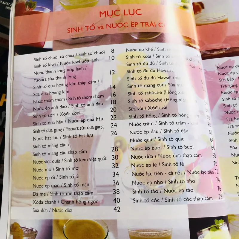 BÍ QUYẾT PHA CHẾ SINH TỐ & NƯỚC ÉP TRÁI CÂY  735153