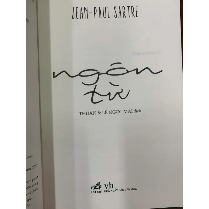 NGÔN TỪ - JEAN PAUL SARTRE (THUẬN VÀ LÊ NGỌC MAI DỊCH) 1006715