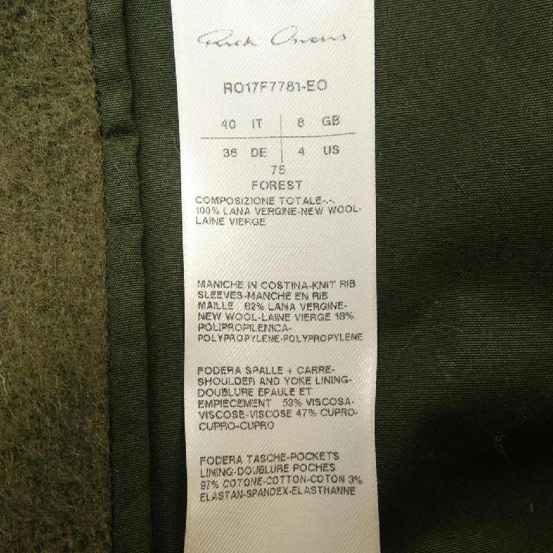 Rick Owens RO17F7781 Áo khoác - Hàng hiệu Chính hãng 821468